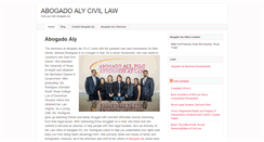 Desktop Screenshot of abogadoalylaw.com