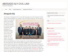 Tablet Screenshot of abogadoalylaw.com